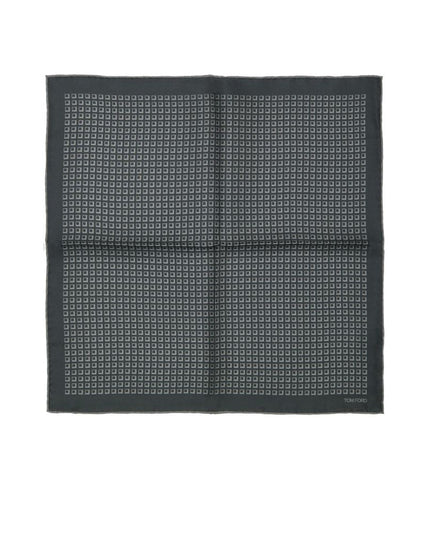 Tom Ford Green Silk Pocket Square