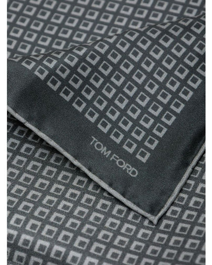 Tom Ford Green Silk Pocket Square