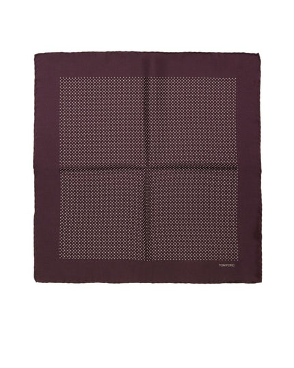 Tom Ford Bordeaux Silk Pocket Square