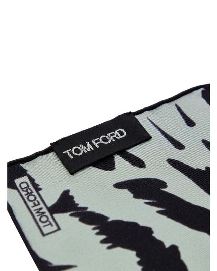 Tom Ford Gray Silk Pocket Square