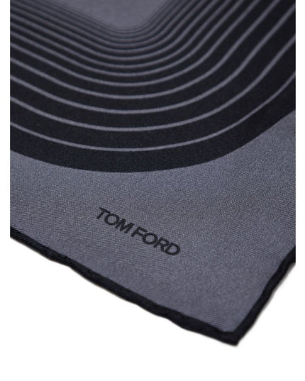 Tom Ford Gray Silk Pocket Square