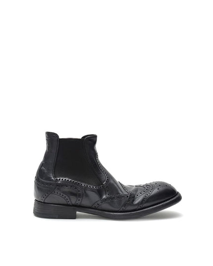 Dolce & Gabbana Black Leather Chelsea Boots