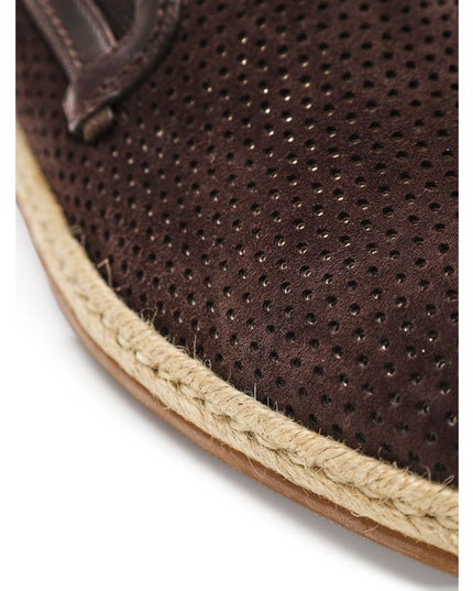 Dolce & Gabbana Brown Suede Leather Espadrilles