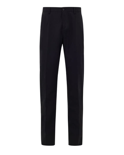 Dolce & Gabbana Black Wool Two-Piece Suit