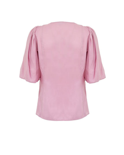 Ganni Pink Satin Tank Tops