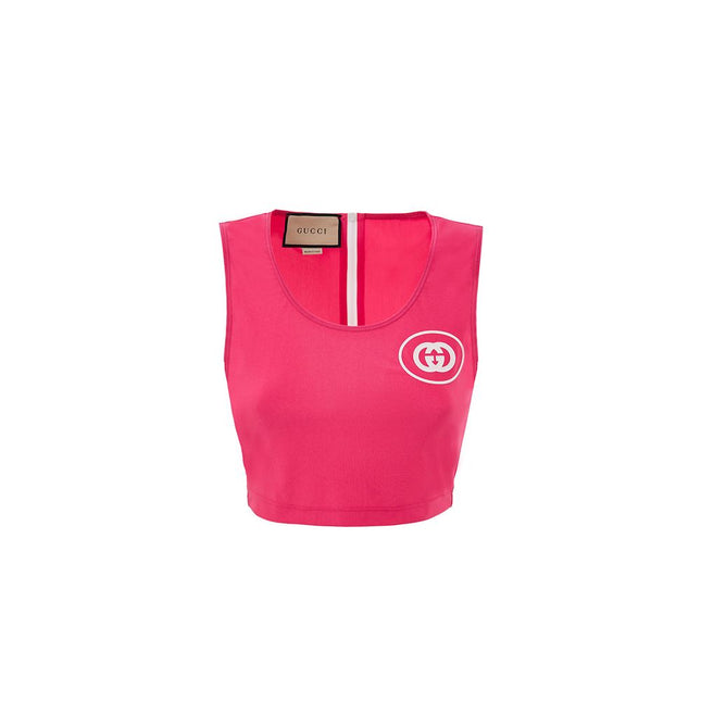 Gucci Fuchsia Polyamide Tank Tops