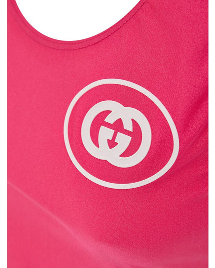 Gucci Fuchsia Polyamide Tank Tops