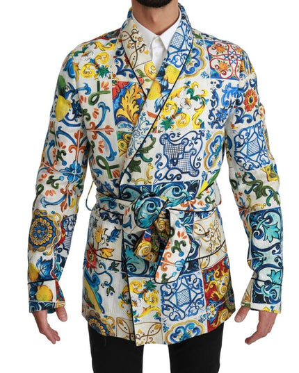 Dolce & Gabbana Multicolor Linen Jackets And Coat