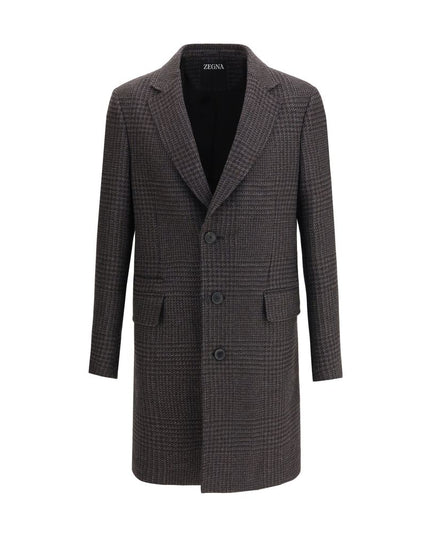 ZEGNA Brown Wool Coat