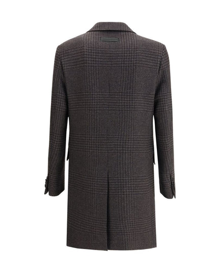 ZEGNA Brown Wool Coat