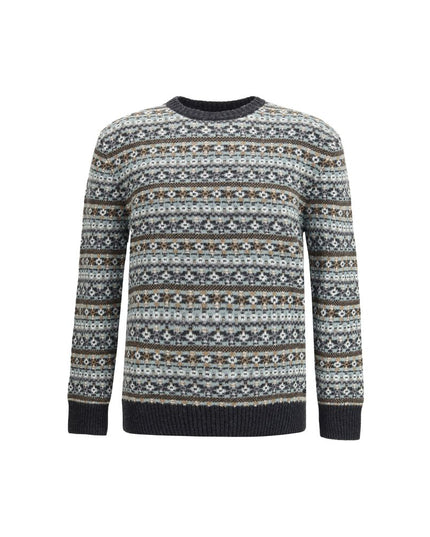 Brooksfield Multicolor Wool Sweatshirt