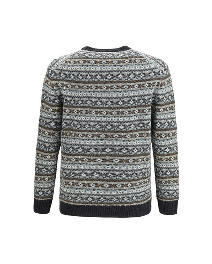 Brooksfield Multicolor Wool Sweatshirt