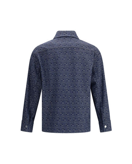 Fendi Blue Cotton Denim Jacket