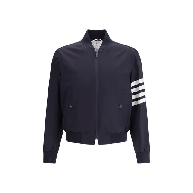 Thom Browne Blue Wool Bomber