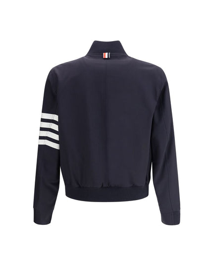 Thom Browne Blue Wool Bomber