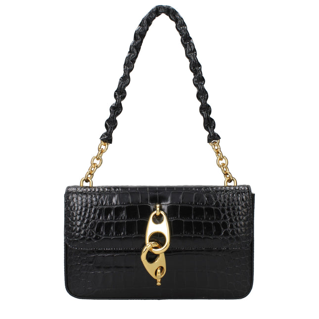 Tom Ford Black Leather Shoulder Bag