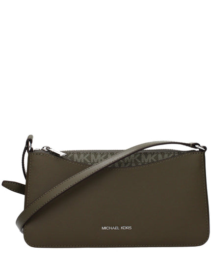 Michael Kors Green Fabric Crossbody Bag