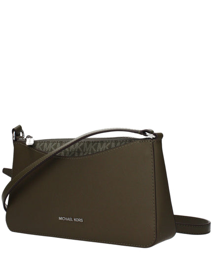 Michael Kors Green Fabric Crossbody Bag