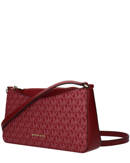 Michael Kors Red Fabric Crossbody Bag