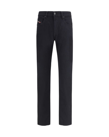 Diesel Black Cotton Slim Fit Jeans