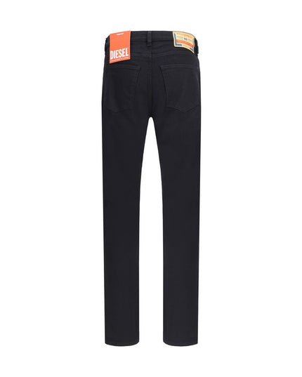 Diesel Black Cotton Slim Fit Jeans