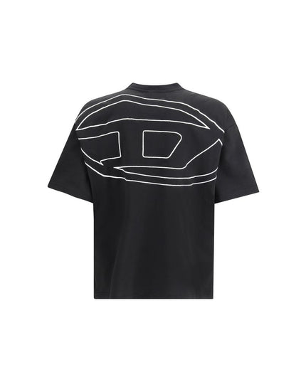 Diesel Black Cotton T-Shirt
