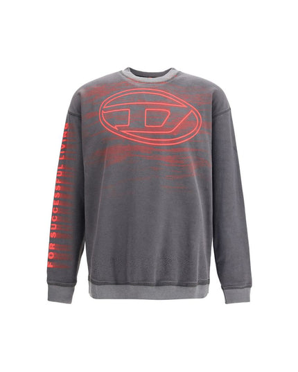 Diesel Gray Cotton Sweatshirt