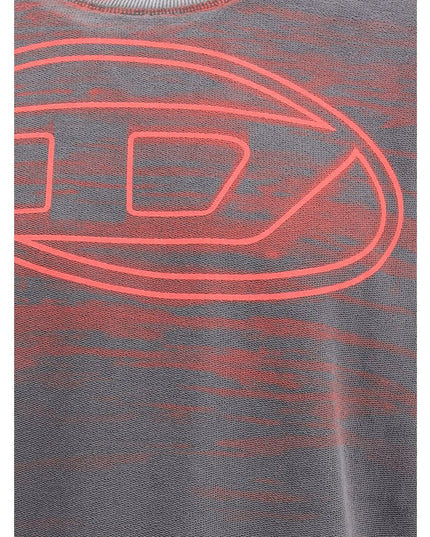 Diesel Gray Cotton Sweatshirt