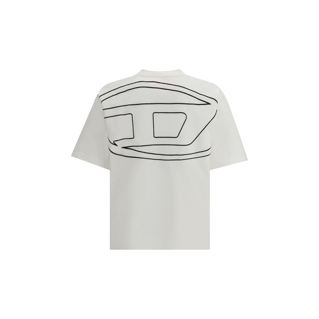 Diesel White Cotton T-Shirt