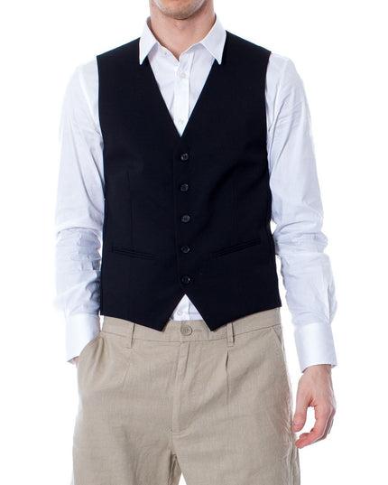 Selected Black Polyester Waistcoat