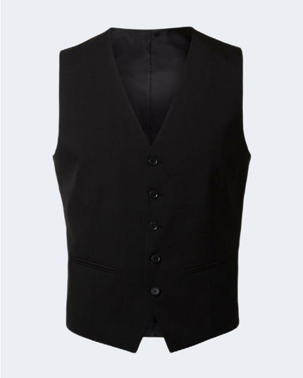 Selected Black Polyester Waistcoat