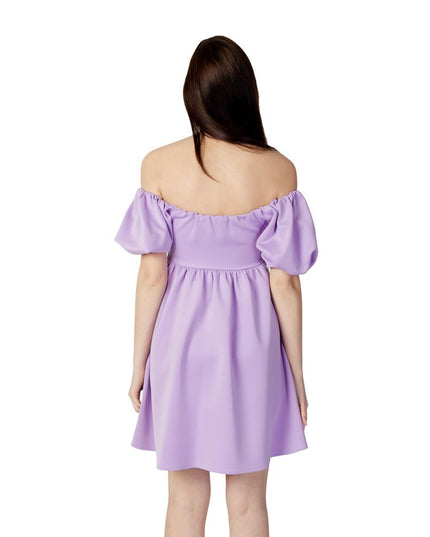 Aniye By Purple Polyester Short Dress