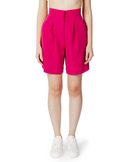 Hinnominate Pink Polyester Bermuda Shorts