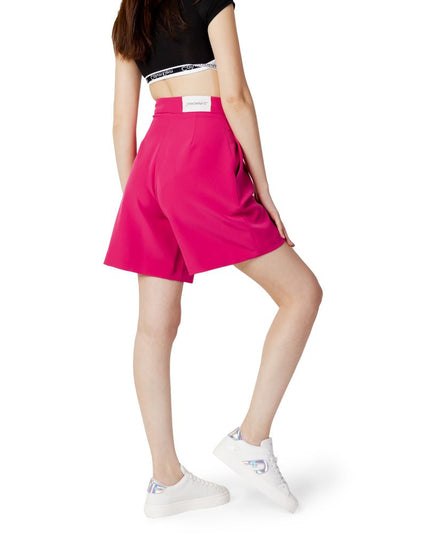 Hinnominate Pink Polyester Bermuda Shorts