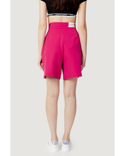 Hinnominate Pink Polyester Bermuda Shorts