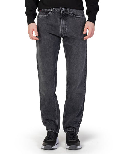 Hugo Boss Black Cotton Relaxed Fit Jeans
