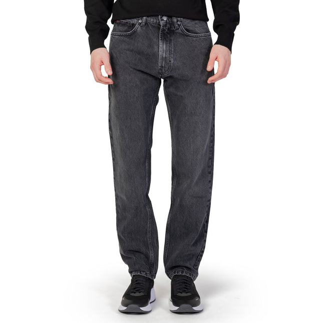 Hugo Boss Black Cotton Relaxed Fit Jeans