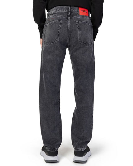 Hugo Boss Black Cotton Relaxed Fit Jeans