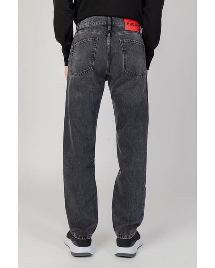 Hugo Boss Black Cotton Relaxed Fit Jeans