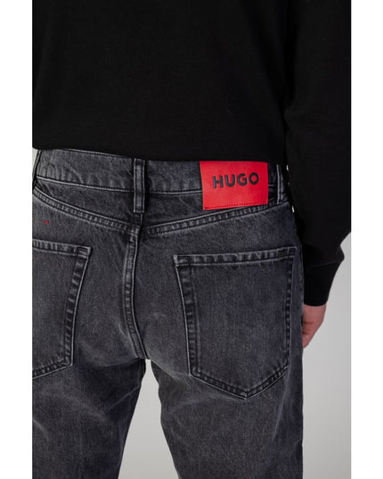 Hugo Boss Black Cotton Relaxed Fit Jeans