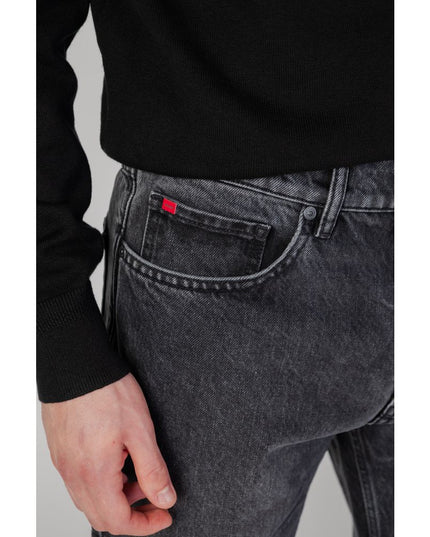 Hugo Boss Black Cotton Relaxed Fit Jeans