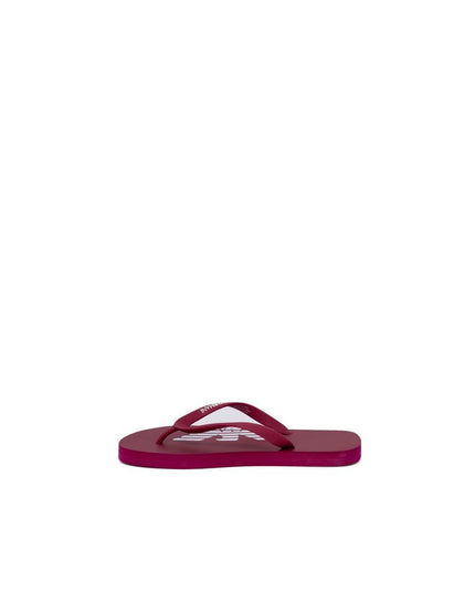 Emporio Armani Underwear Red Rubber Flip-Flop Sandals