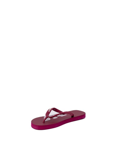 Emporio Armani Underwear Red Rubber Flip-Flop Sandals