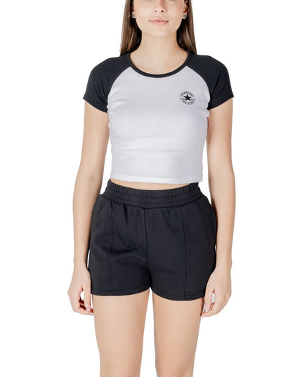 Converse Black And White Cotton T-Shirt