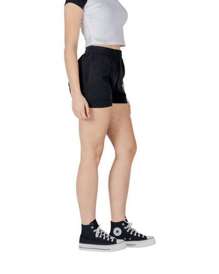 Converse Black Cotton Bermuda Shorts