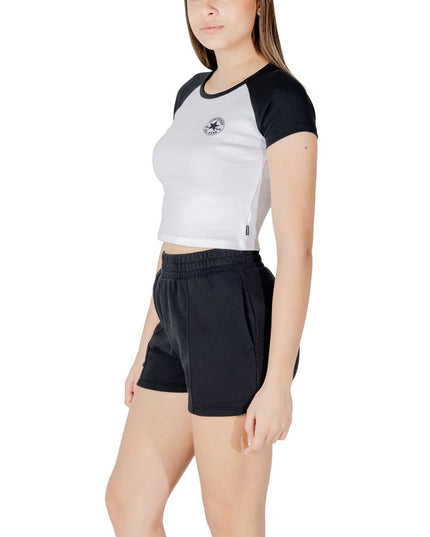 Converse Black And White Cotton T-Shirt