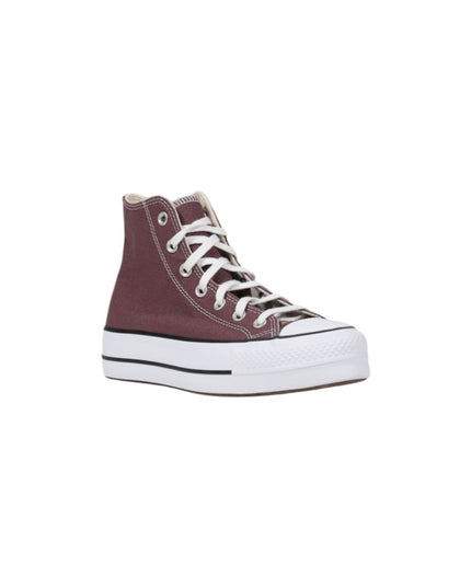Converse Purple Fabric Platform Sneakers