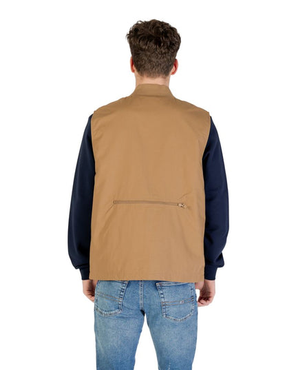 Vans Beige Cotton Sleveless Jacket