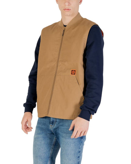 Vans Beige Cotton Sleveless Jacket