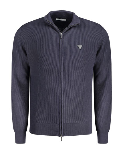 Guess Jeans Blu Cotton Men Cardigan